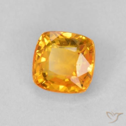 9,17 ctw natürlicher Orange-Gold Saphir, Kissen, VVS-VS