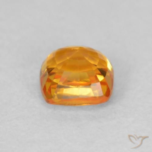 9,17 ctw natürlicher Orange-Gold Saphir, Kissen, VVS-VS