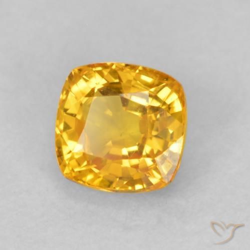 9,17 ctw natürlicher Mittelorange Saphir, Kissen, VVS-VS