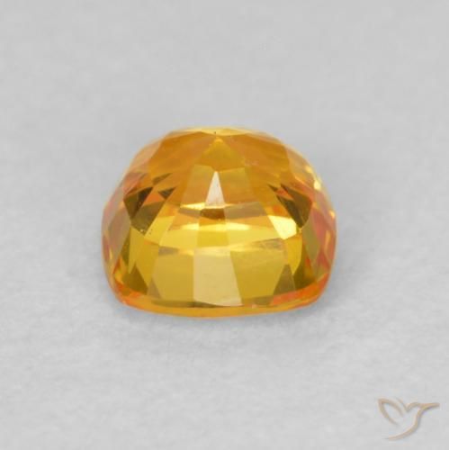 9,17 ctw natürlicher Mittelorange Saphir, Kissen, VVS-VS