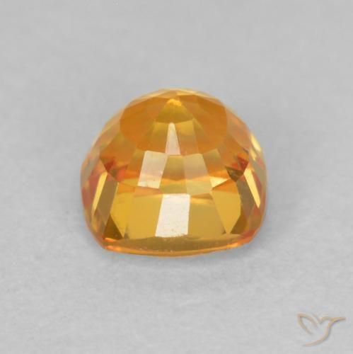 9,17 ctw natürlicher Mittelorange Saphir, Kissen, VVS-VS