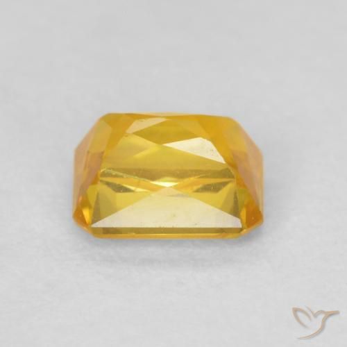 9,17 ctw natürlicher Golden Saphir, Oktagonschliff, VVS-VS