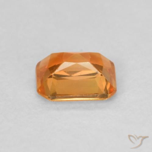 9,17 ctw natürlicher Mittelorange Saphir, Oktagonschliff, VVS-VS
