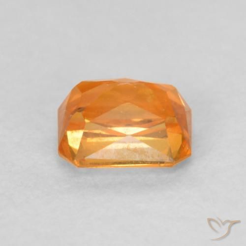 9,17 ctw natürlicher hellorange Saphir, Oktagonschliff, VVS-VS