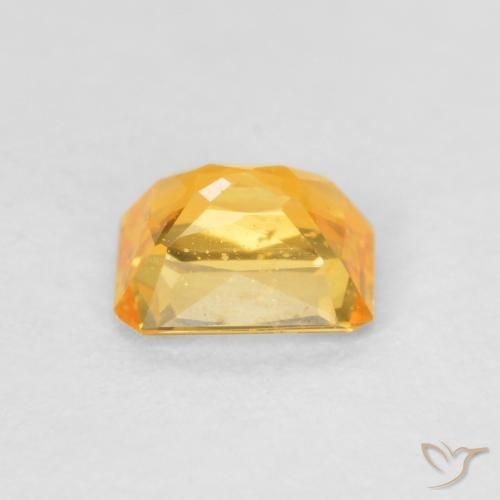 9,17 ctw natürlicher Tiefes Orange-Gold Saphir, Oktagonschliff, VS