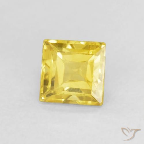 9,17 ctw natürlicher Gelblich Gold Saphir, Quadrat, VS