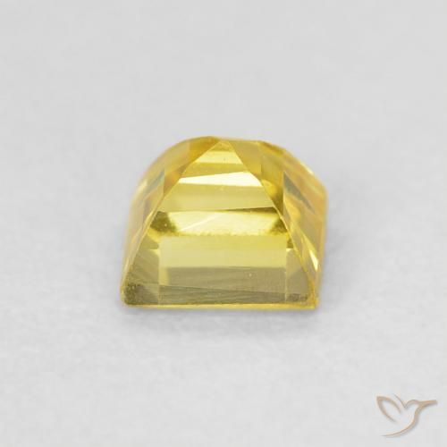 9,17 ctw natürlicher Gelblich Gold Saphir, Quadrat, VS