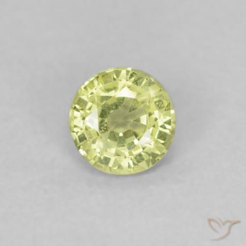 0.33ct Natürlicher Mittelgelb Saphir, Runden, VVS-VS