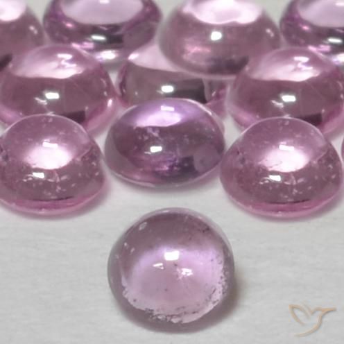 0.07ct Natürlicher Helles Royal Lila Pink Saphir, Runden, Transparent