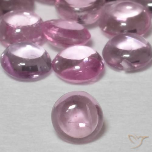 0.08ct Natürlicher hellrosa Saphir, Runden, Transparent