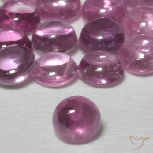 0.10ct Natürlicher Mittelviolett Saphir, Runden, Transparent
