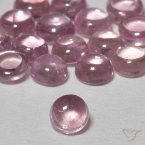 0.30ct Natürlicher Helles Kaugummirosa Saphir, Runden, Transparent