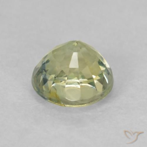 9,17 ctw natürlicher Medium Light-Yellow Saphir, Runden, VS