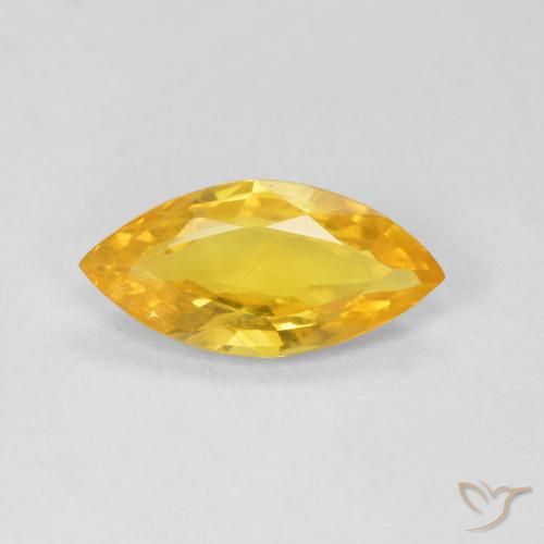1.79ct Natürlicher gold-orange Saphir, Marquise, VS-SI