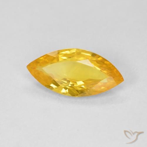 9,17 ctw natürlicher gold-orange Saphir, Marquise, VS-SI