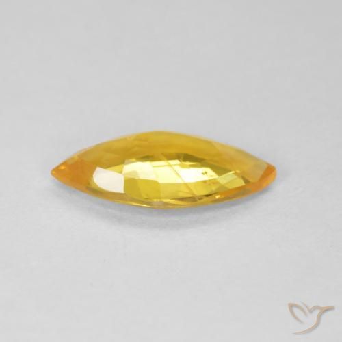 9,17 ctw natürlicher gold-orange Saphir, Marquise, VS-SI