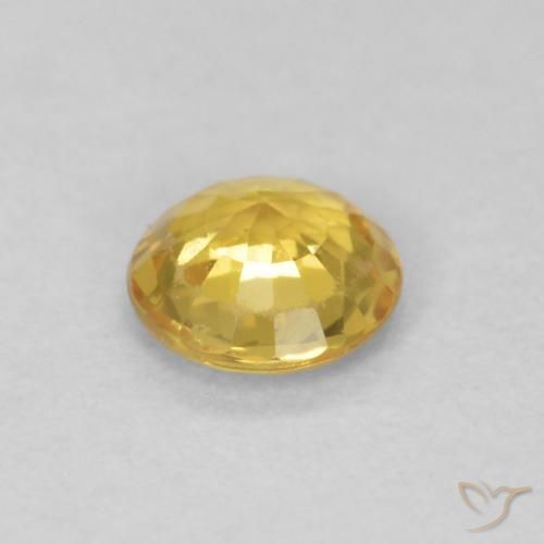 9,17 ctw natürlicher Mittelgold Saphir, Runden, VS