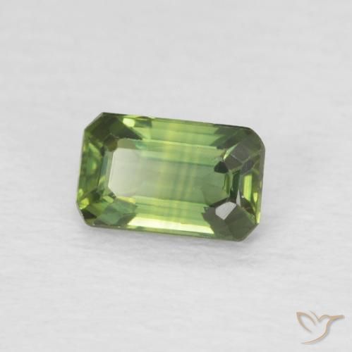 9,17 ctw natürlicher Medium Light Green Saphir, Oktagonschliff, VS