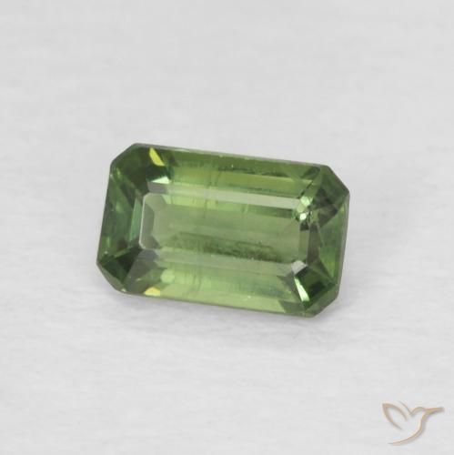 9,17 ctw natürlicher Medium Dark-Green Saphir, Oktagonschliff, VS
