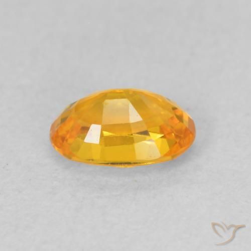 9,17 ctw natürlicher Orange-Gold Saphir, Oval, VVS-VS