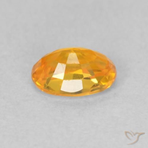 9,17 ctw natürlicher Mittelorange Saphir, Oval, VVS-VS