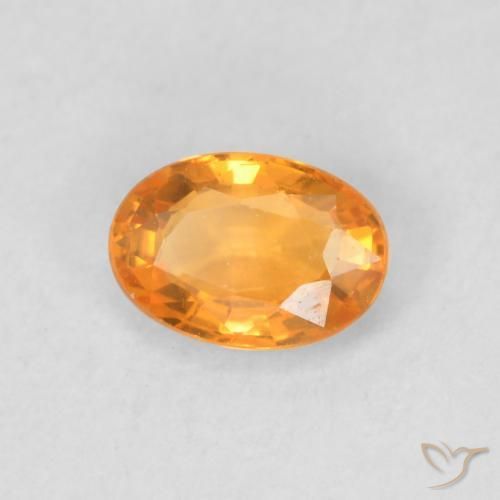 9,17 ctw natürlicher Orange-Gold Saphir, Oval, VVS-VS
