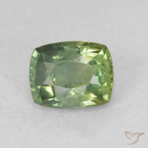 0.58ct Natürlicher tiefgrün Saphir, Kissen, VS-SI