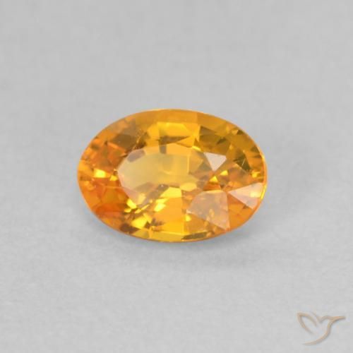 9,17 ctw natürlicher Aprikose Orange Saphir, Oval, VS