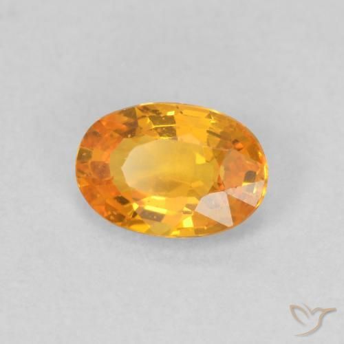 9,17 ctw natürlicher Mittelorange Saphir, Oval, VS
