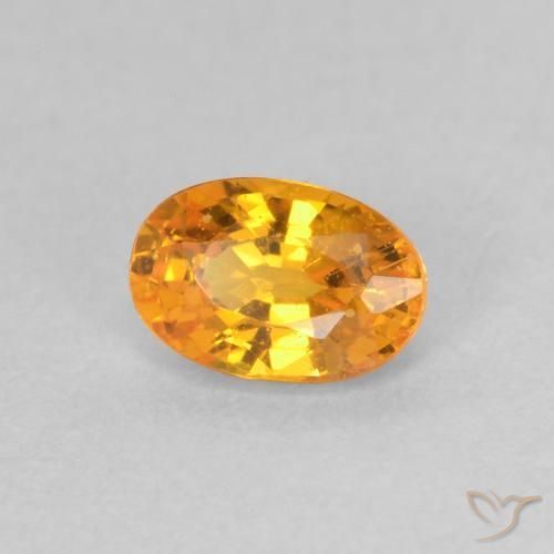 9,17 ctw natürlicher Aprikose Orange Saphir, Oval, VS