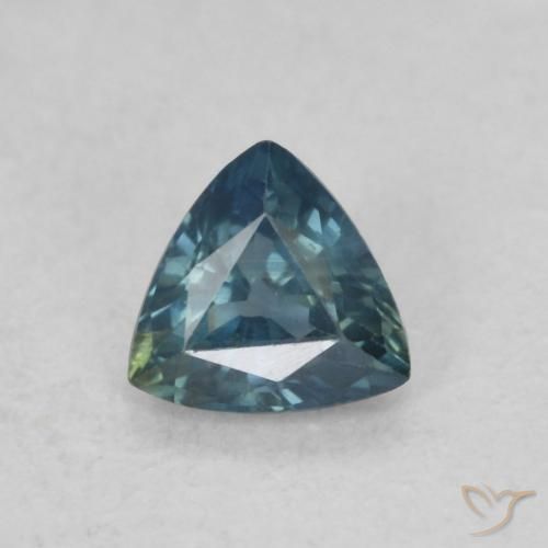 0.33ct Natürlicher Blaugrün Saphir, Trillion, VS