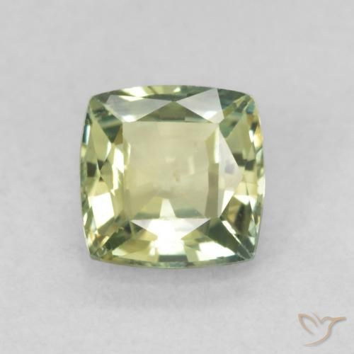 0.79ct Natürlicher Erdiges Grün Saphir, Kissen, VVS-VS