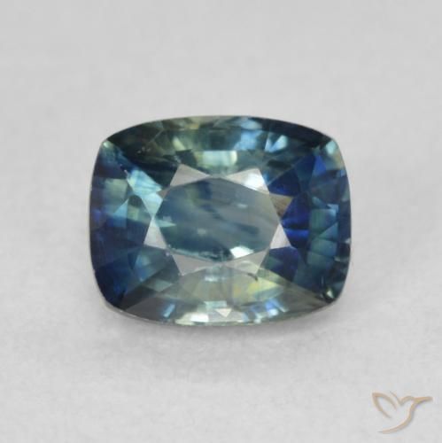0.86ct Natürlicher Tiefes Marineblau Saphir, Kissen, VVS-VS