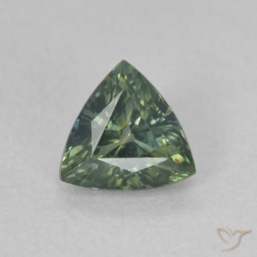 0.52ct Natürlicher Grün Saphir, Trillion, VVS-VS