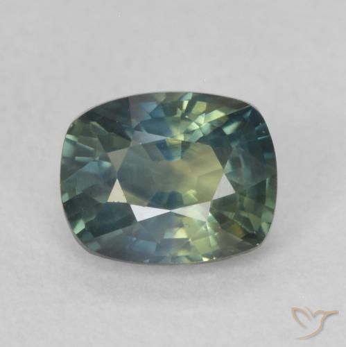 0.66ct Natürlicher Mehrfarbig Saphir, Kissen, VS