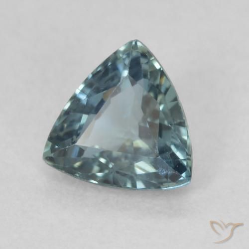 9,17 ctw natürlicher grünlich-blau Saphir, Trillion, VS