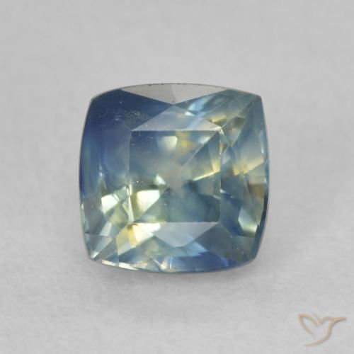 0.74ct Natürlicher Mehrfarbig Saphir, Kissen, VS