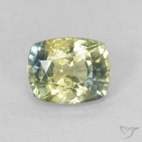 0.55ct Natürlicher Mehrfarbig Saphir, Kissen, VS