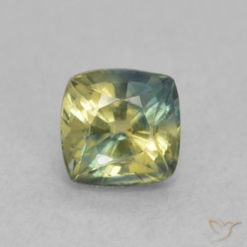 0.64ct Natürlicher Mehrfarbig Saphir, Kissen, VS