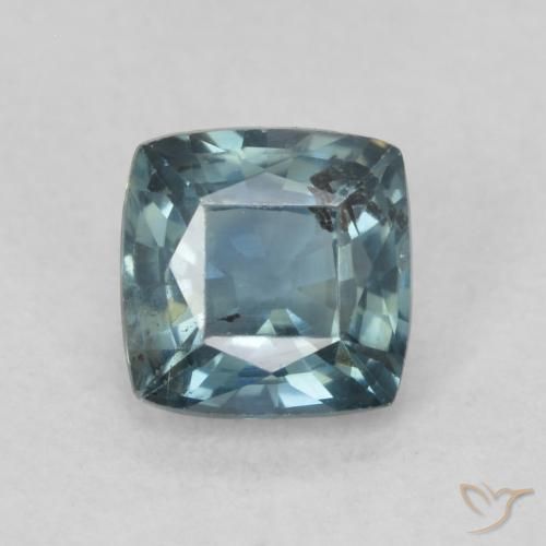 0.89ct Natürlicher Blaugrün Saphir, Kissen, VS