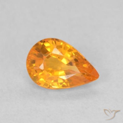 9,17 ctw natürlicher Mittelorange Saphir, Birnenform, VS