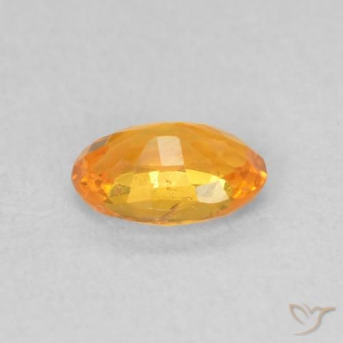 9,17 ctw natürlicher hellorange Saphir, Oval, VS