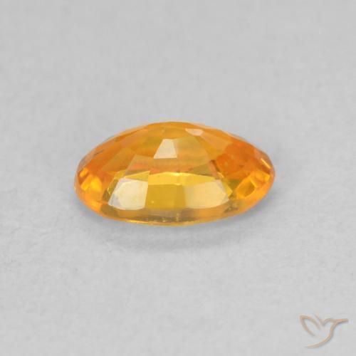 9,17 ctw natürlicher hellorange Saphir, Oval, VS