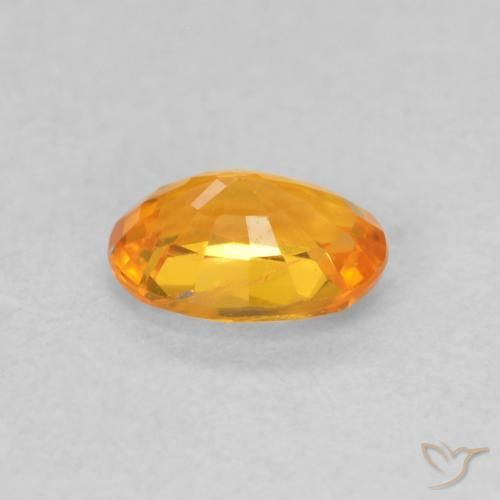 9,17 ctw natürlicher hellorange Saphir, Oval, VS