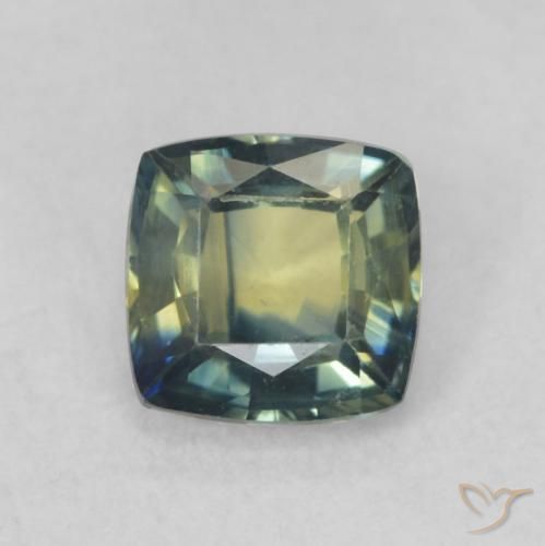 0.78ct Natürlicher Mehrfarbig Saphir, Kissen, VVS-VS