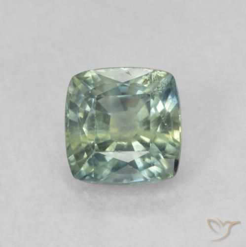 0.63ct Natürlicher Mehrfarbig Saphir, Kissen, VS-SI