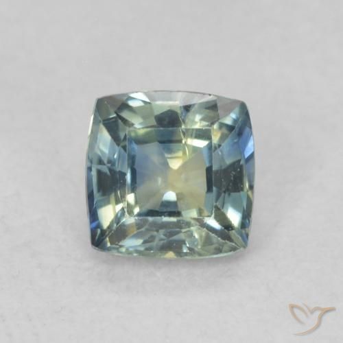0.66ct Natürlicher Mehrfarbig Saphir, Kissen, VS-SI
