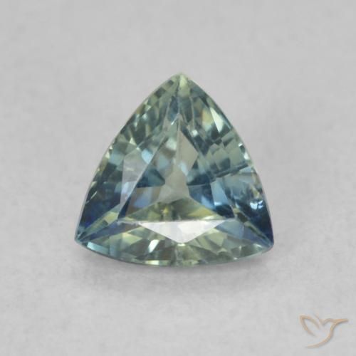 0.56ct Natürlicher Bläulich-grün Saphir, Trillion, VS