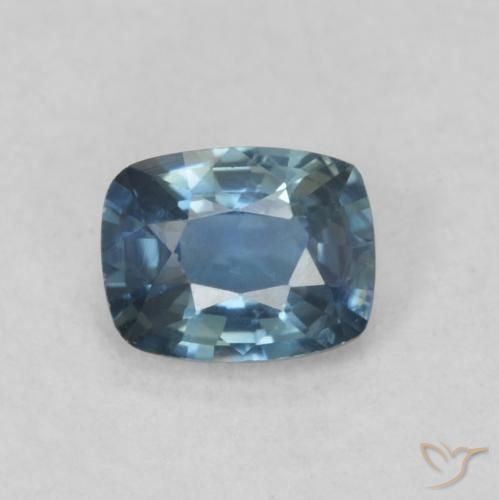 0.52ct Natürlicher Tiefes Marineblau Saphir, Kissen, VS
