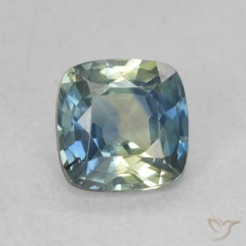 0.82ct Natürlicher Mehrfarbig Saphir, Kissen, VS